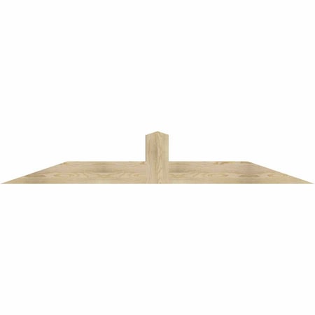 Ekena Millwork Portland Rough Sawn Timber Gable Bracket, Douglas Fir, 84"W x 14"H x 6"D x 6"F, 4/12 Pitch GBW084X14X0606POR00RDF